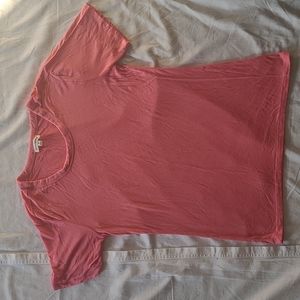 Zenana Preimium pink short sleeve shirt small